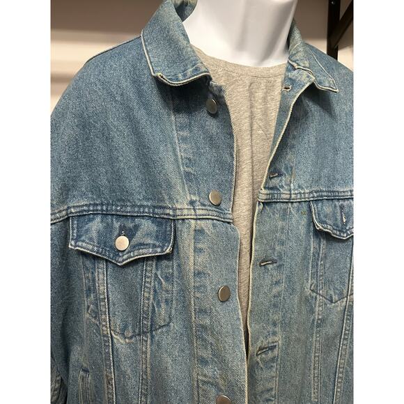 Vintage Pepsi Jacket Employee Denim Coat Size Made in Canada 80s Size Large - Picture 4 of 6